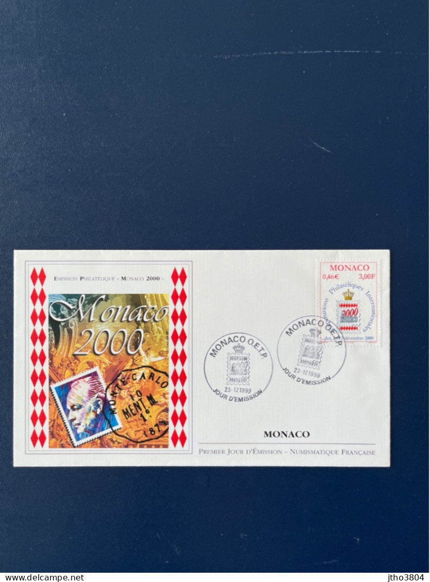 FDC Expositions Philatéliques De Monaco 2000 - Briefe U. Dokumente