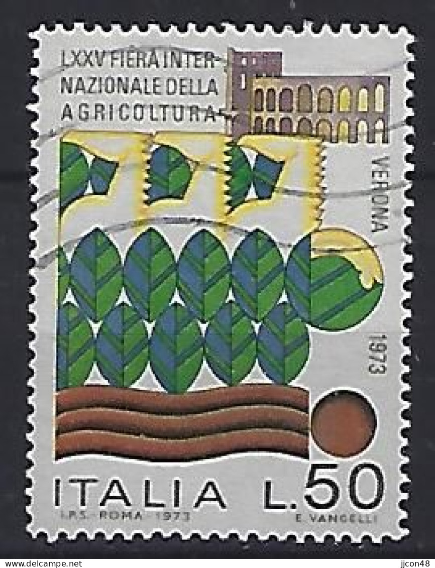 Italy 1973  Landwirtschaftsmesse, Verona  (o) Mi.1392 - 1971-80: Oblitérés