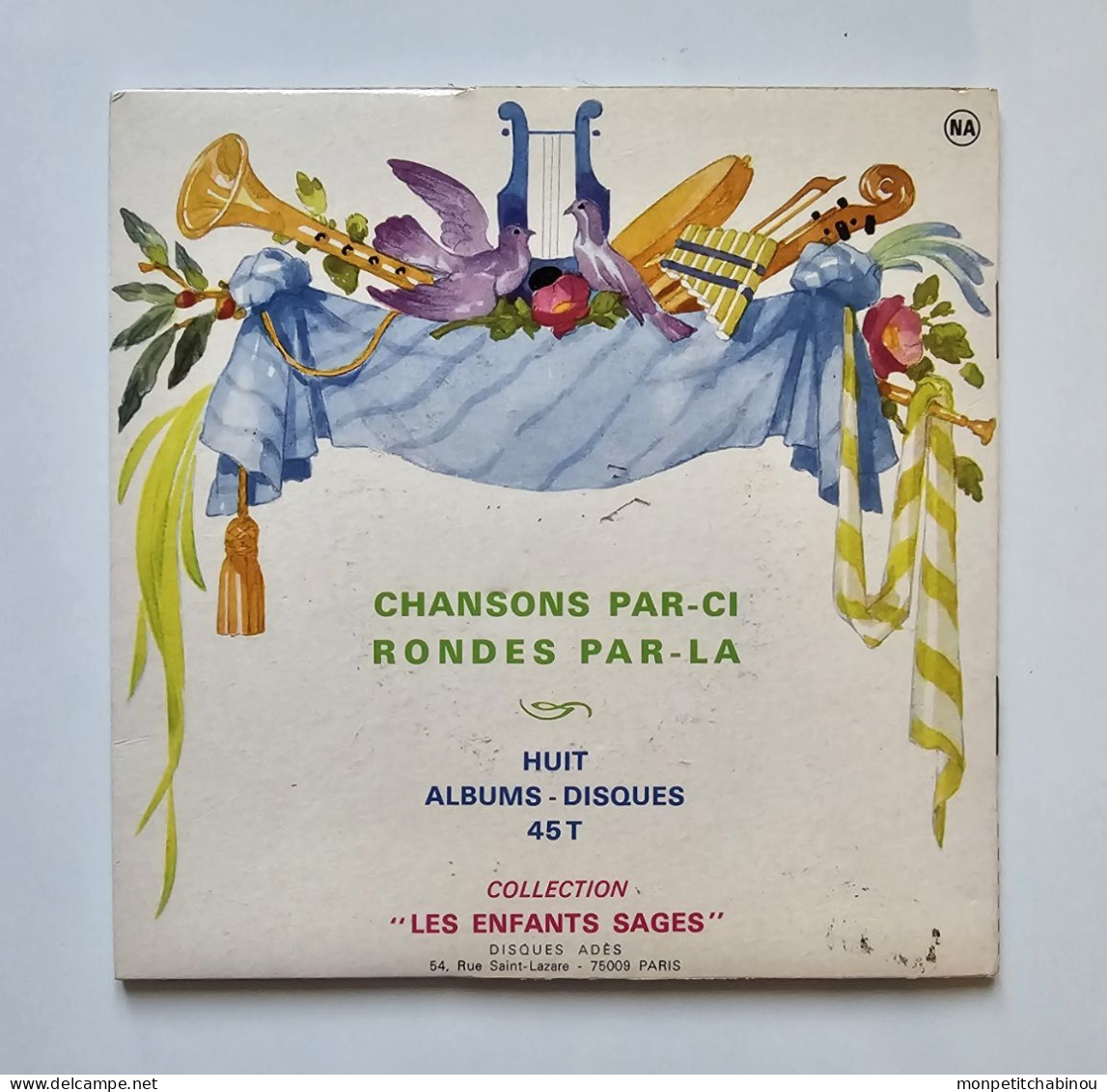 45T LES PETITS CHANTEURS DE VINCENNES : Chansons Par-ci, Rondes Par-là (Volume 1) - Children