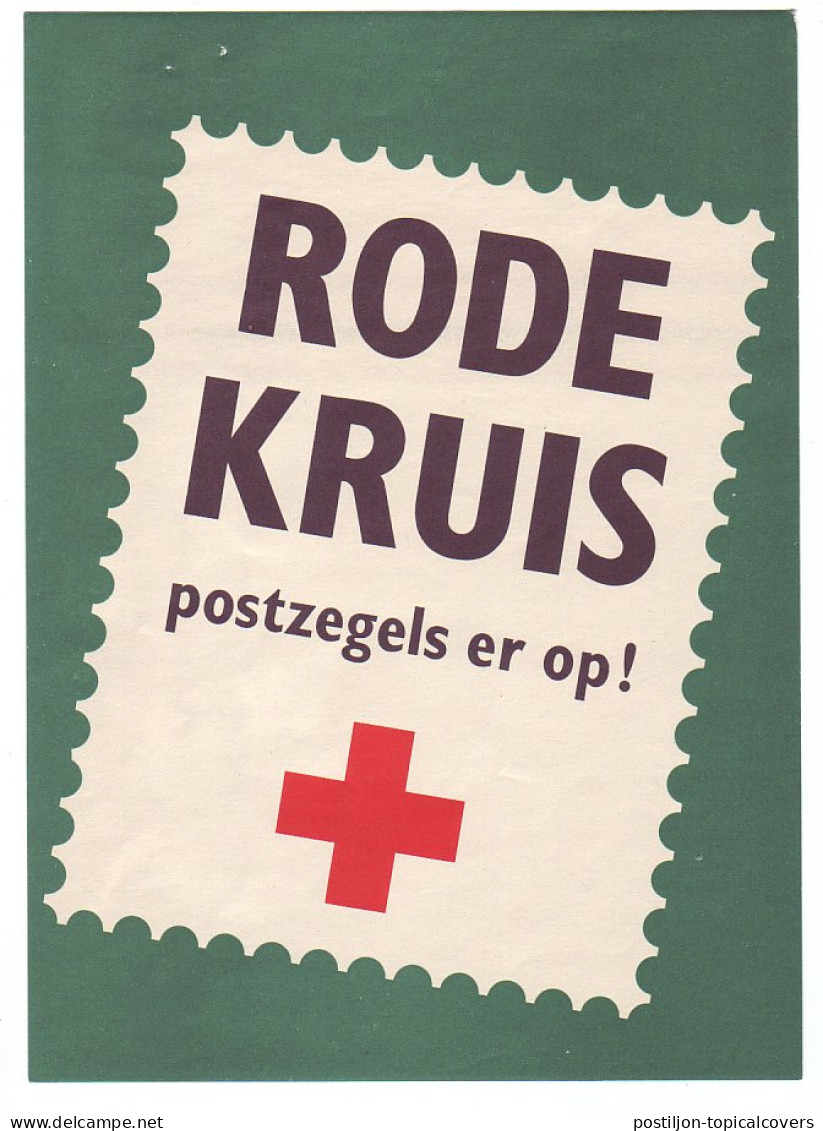 Em. Rode Kruis 1957 - Affiche Voor Bus En Tram + Brief - Other & Unclassified