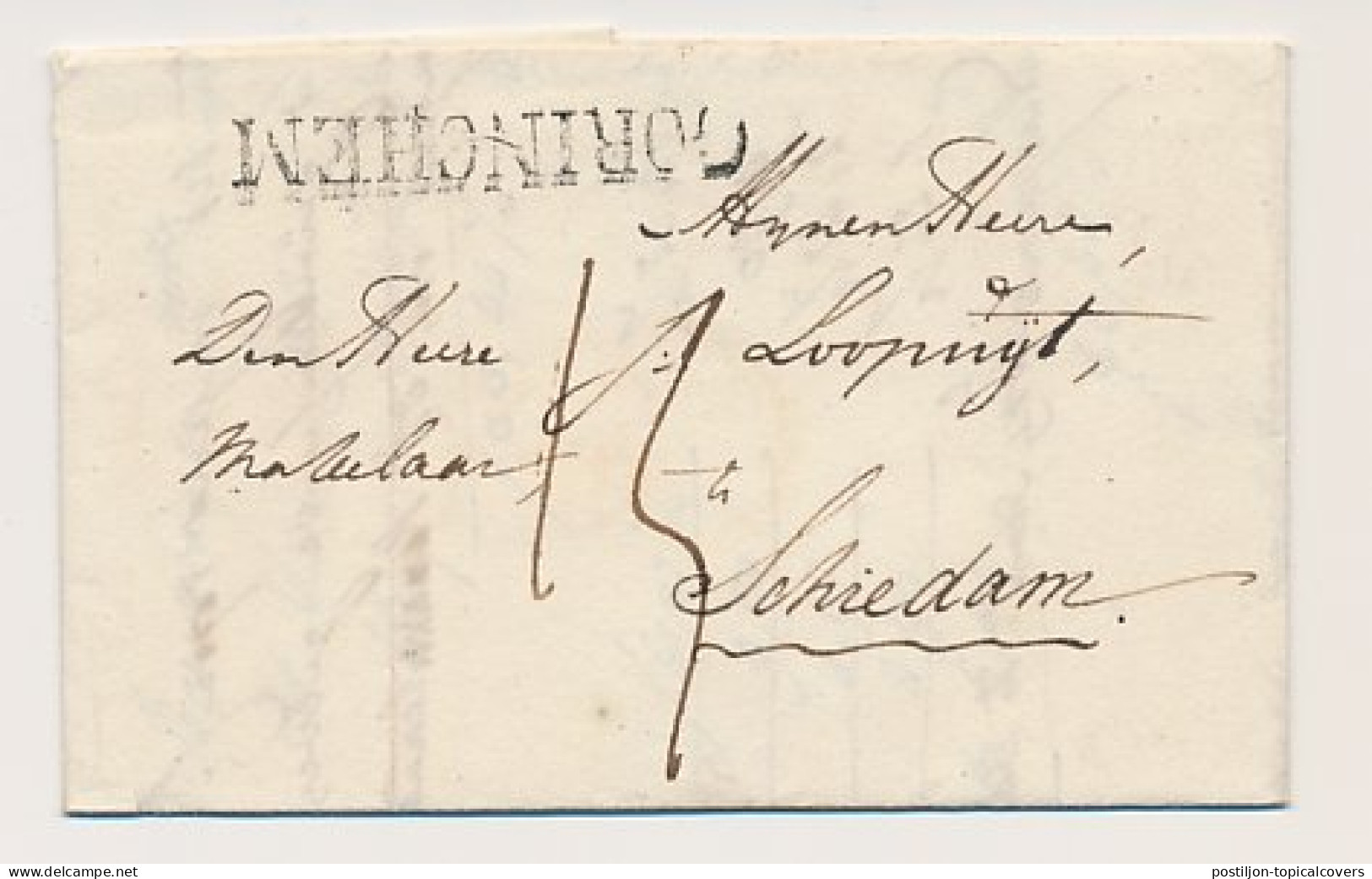 GORINCHEM - Schiedam 1829 - ...-1852 Prephilately