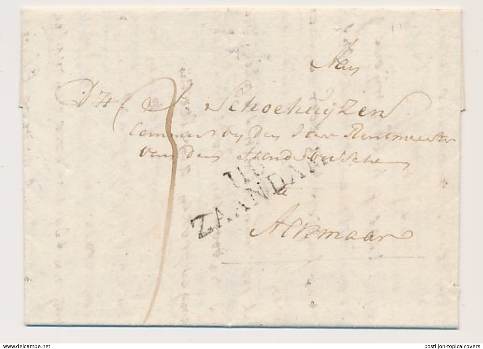 118 ZAANDAM - Alkmaar 1815 - ...-1852 Precursori