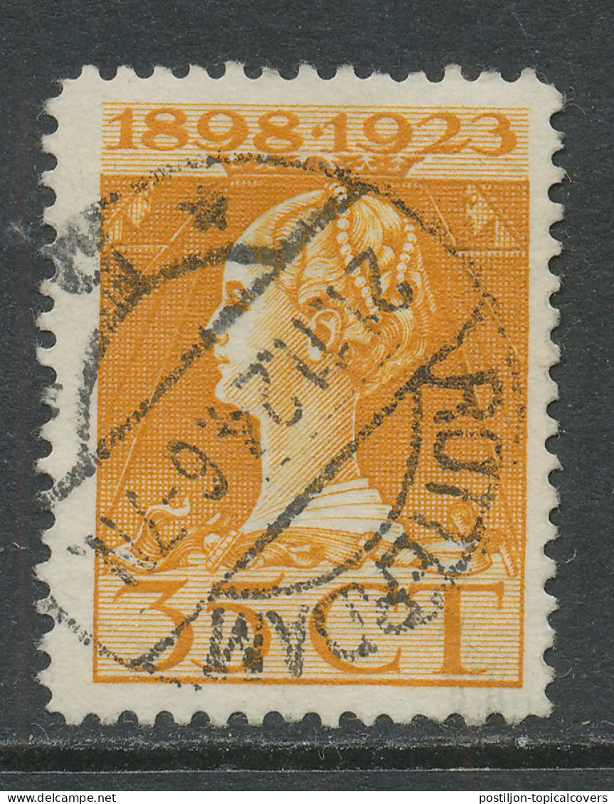 Em. 1923 Langebalkstempel Rotterdam 5 1924 - Storia Postale