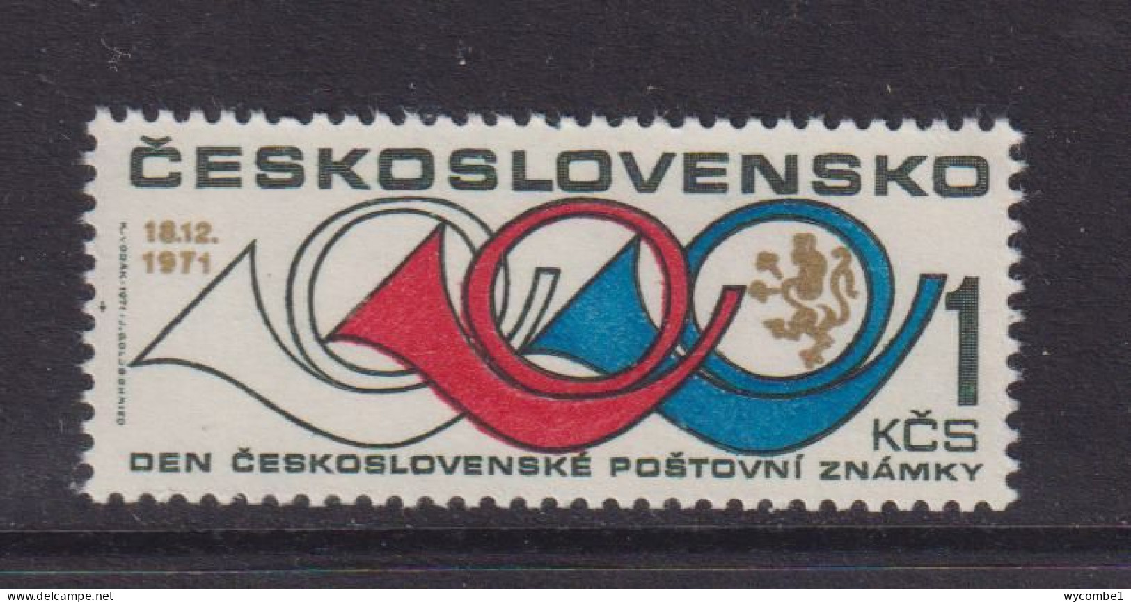 CZECHOSLOVAKIA  - 1971 Stamp Day 1k Never Hinged Mint - Nuovi