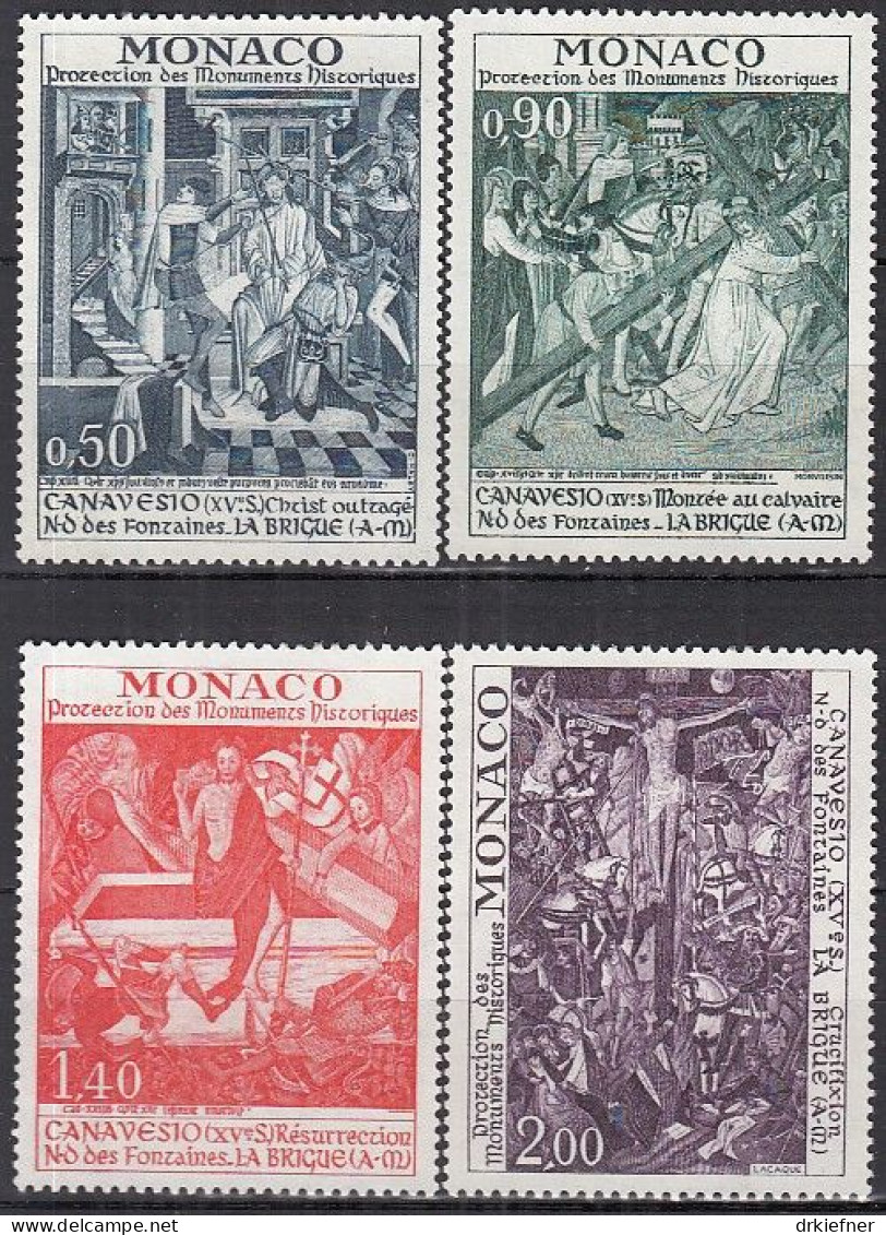 MONACO  1062-1065, Postfrisch **, Denkmalschutz, 1972 - Unused Stamps