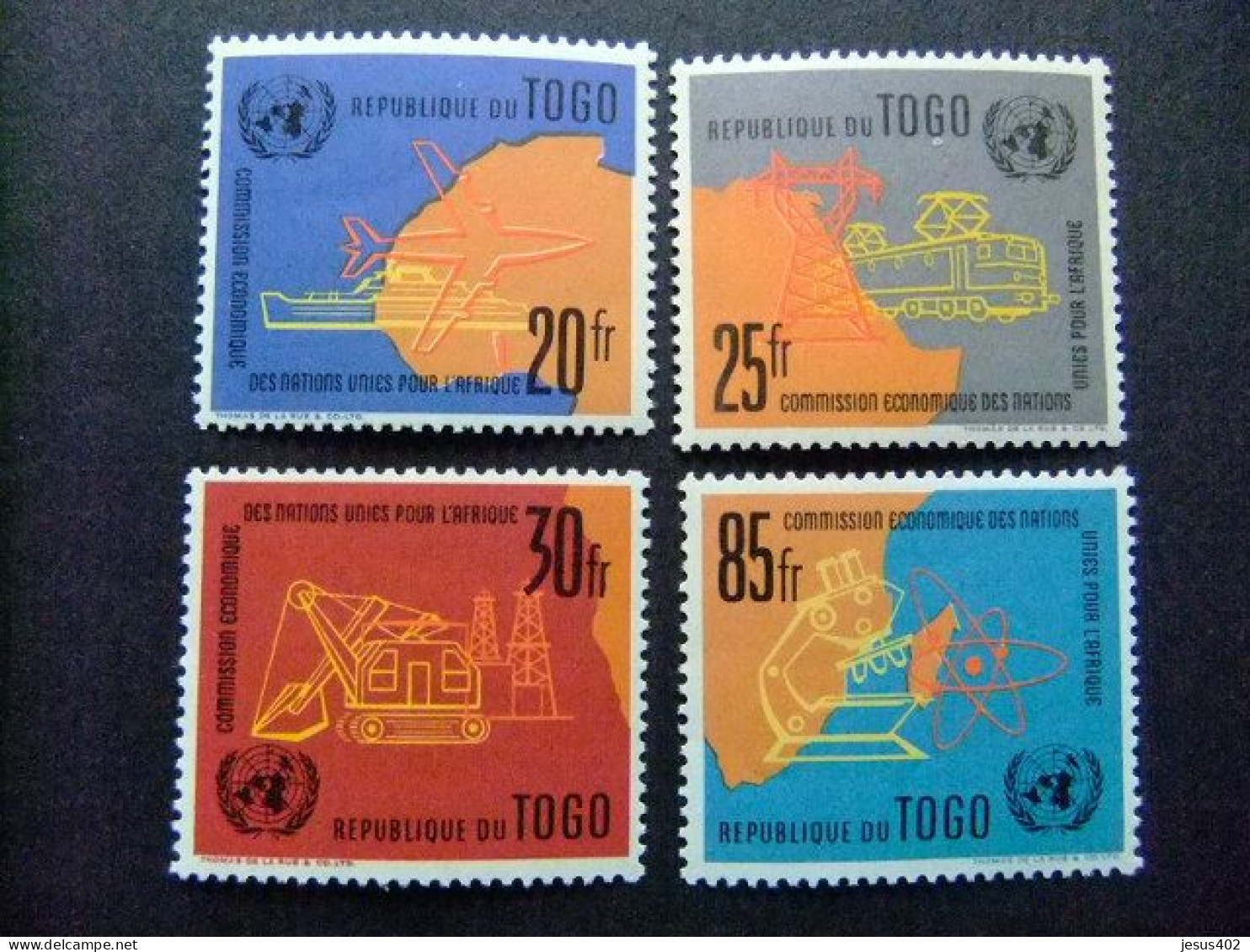 55 TOGO 1961 / ONU / YVERT 340 /343 ** MNH - UNO