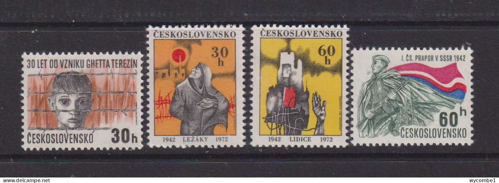 CZECHOSLOVAKIA  - 1972 Anniversaries Set Never Hinged Mint - Unused Stamps