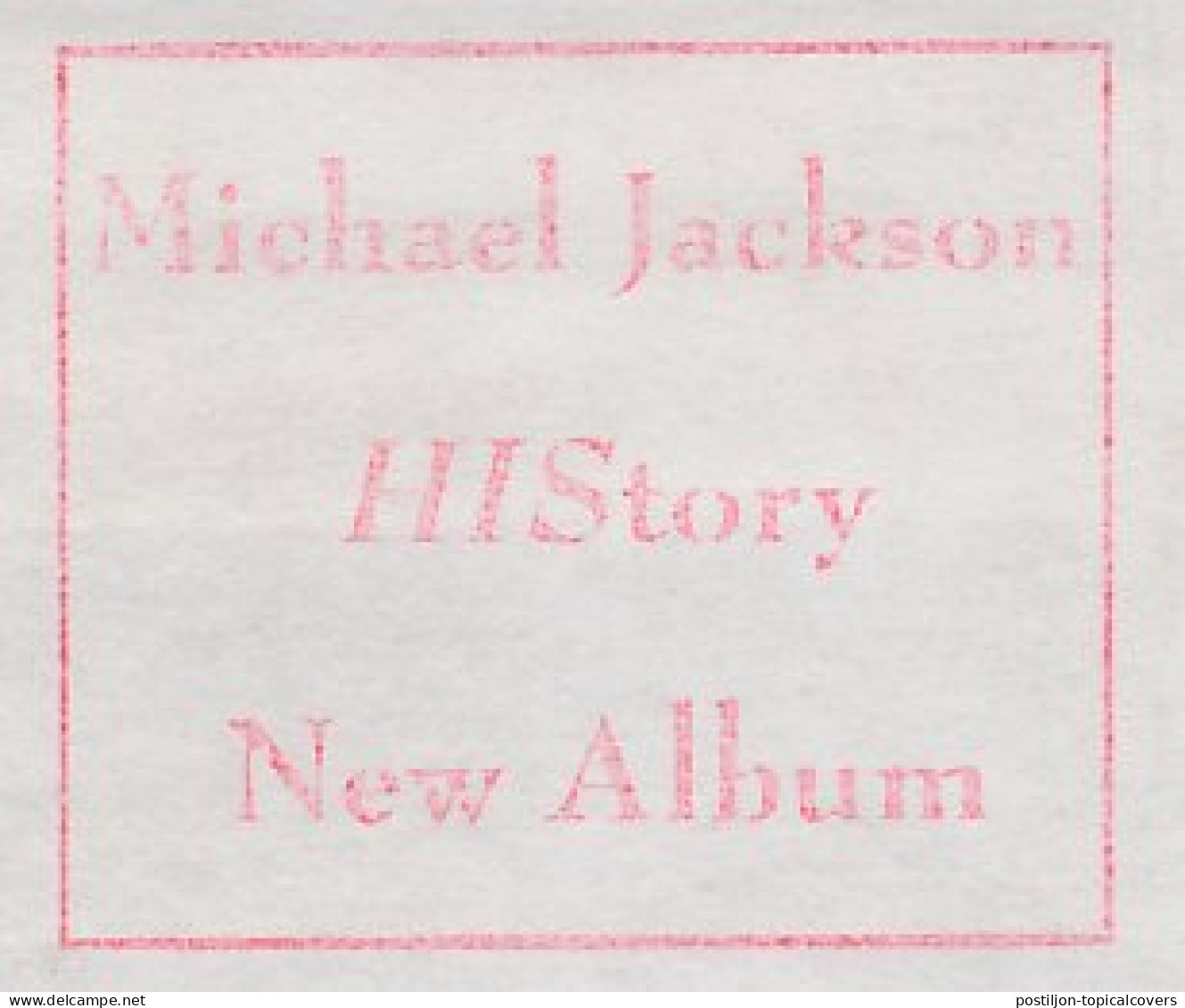 Meter Cut Netherlands 1995 Michael Jackson - Album - HIStory - Music