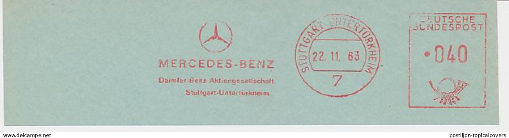 Meter Cut Germany 1963 Car - Mercedes Benz - Cars