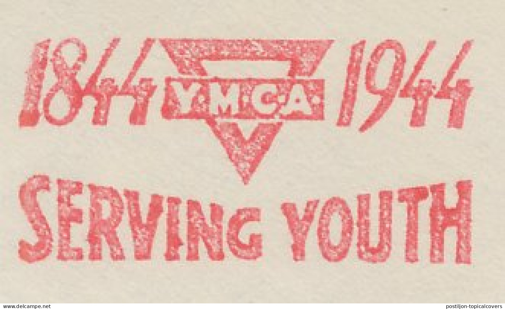 Meter Top Cut USA 1944 YMCA - 100 Years Serving Youth - Sonstige & Ohne Zuordnung