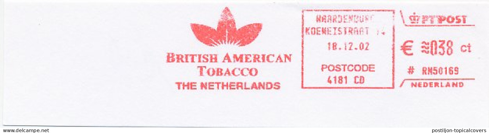 Meter Cut Netherlands 2002 British American Tobacco - Tabak