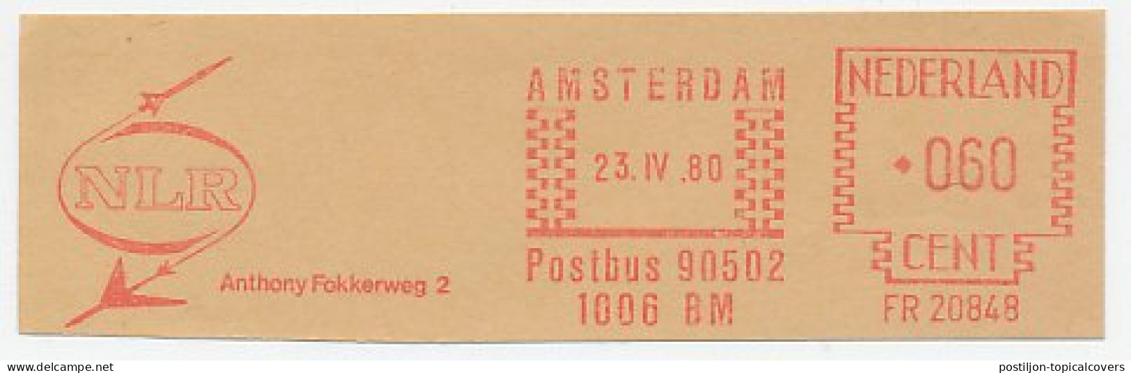 Meter Cut Netherlands 1980 National Aerospace Laboratory  - Sterrenkunde