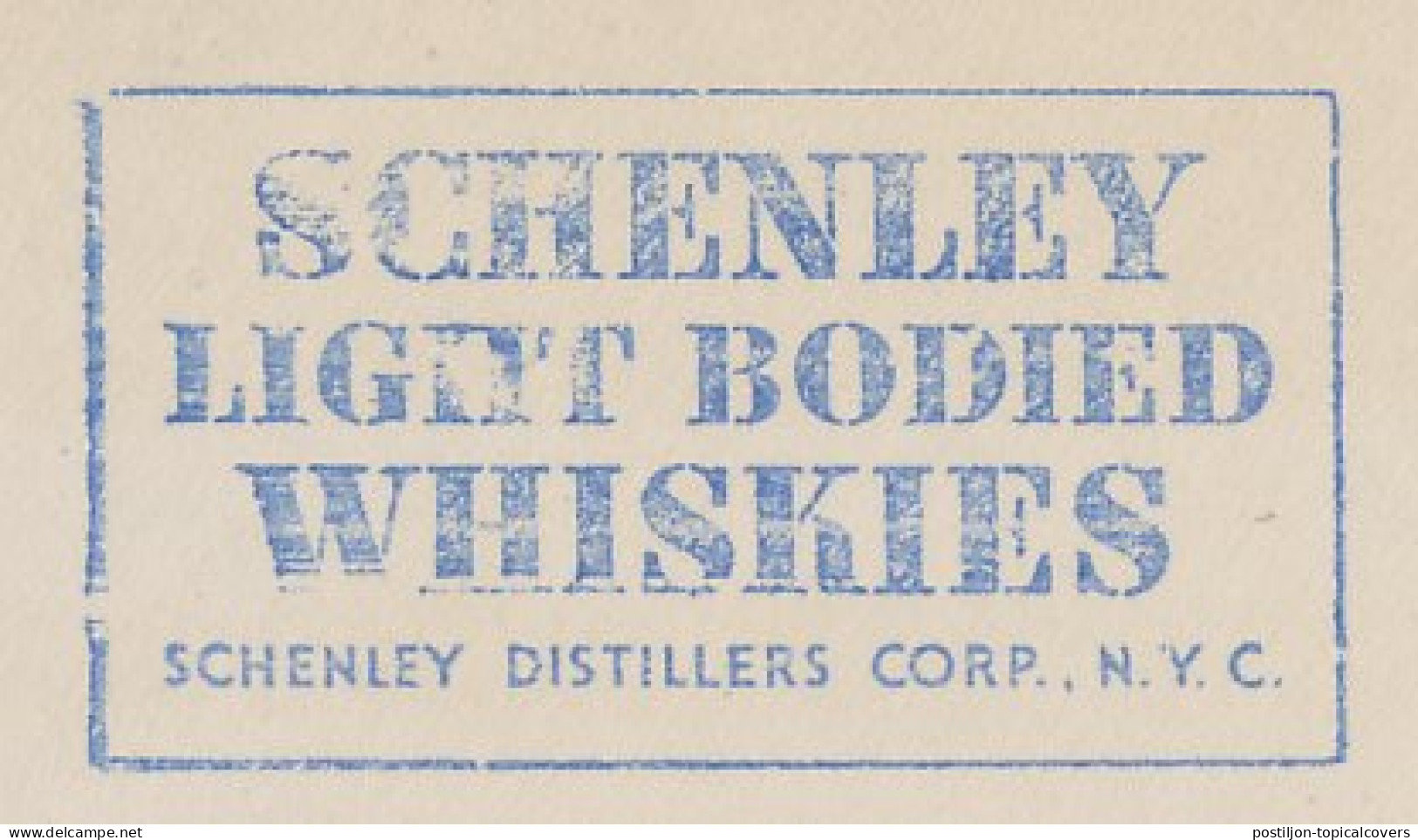 Meter Top Cut USA 1941 Whisky - Schenley - Wein & Alkohol