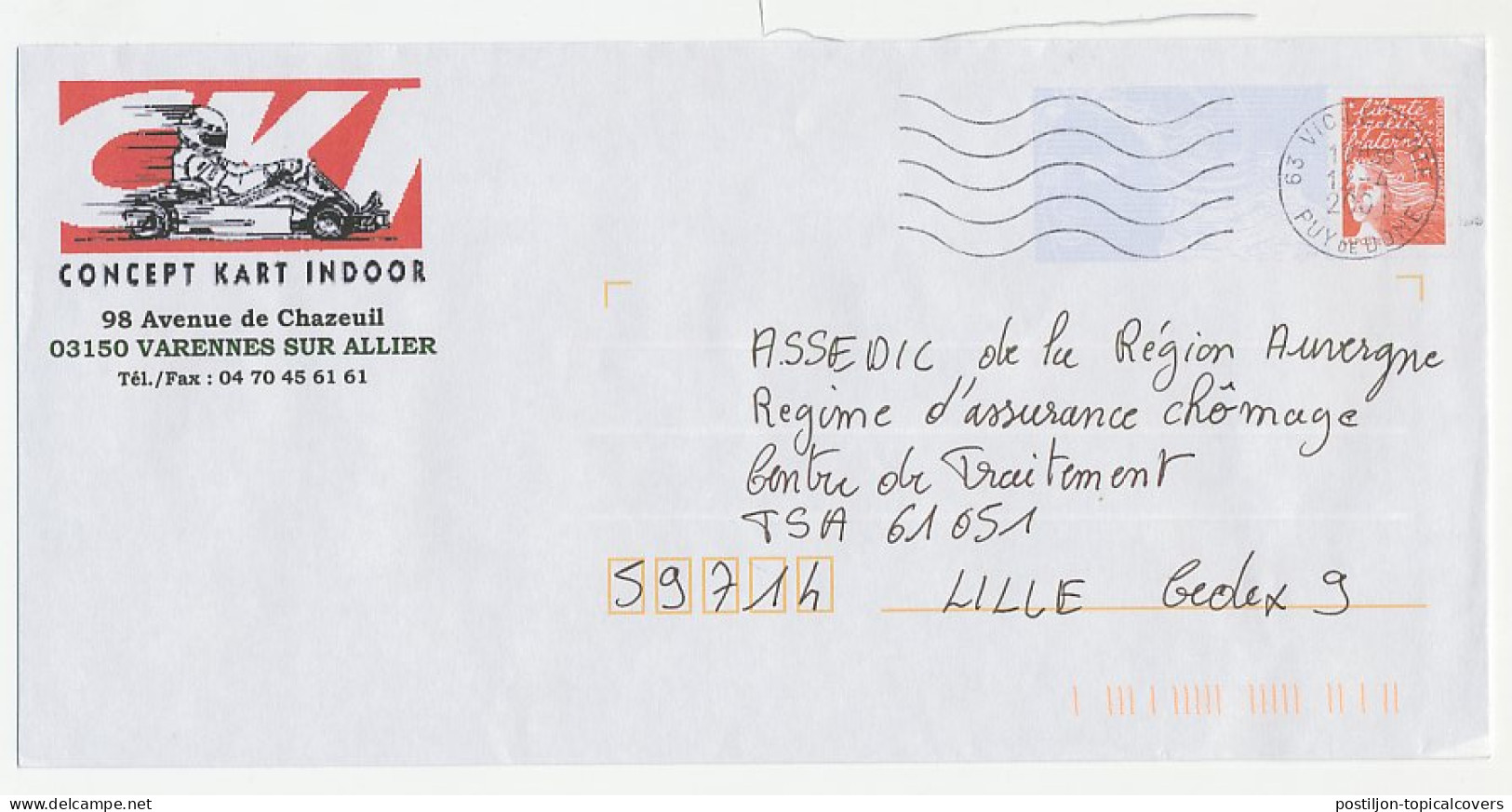 Postal Stationery / PAP France 2001 Karting - Andere & Zonder Classificatie