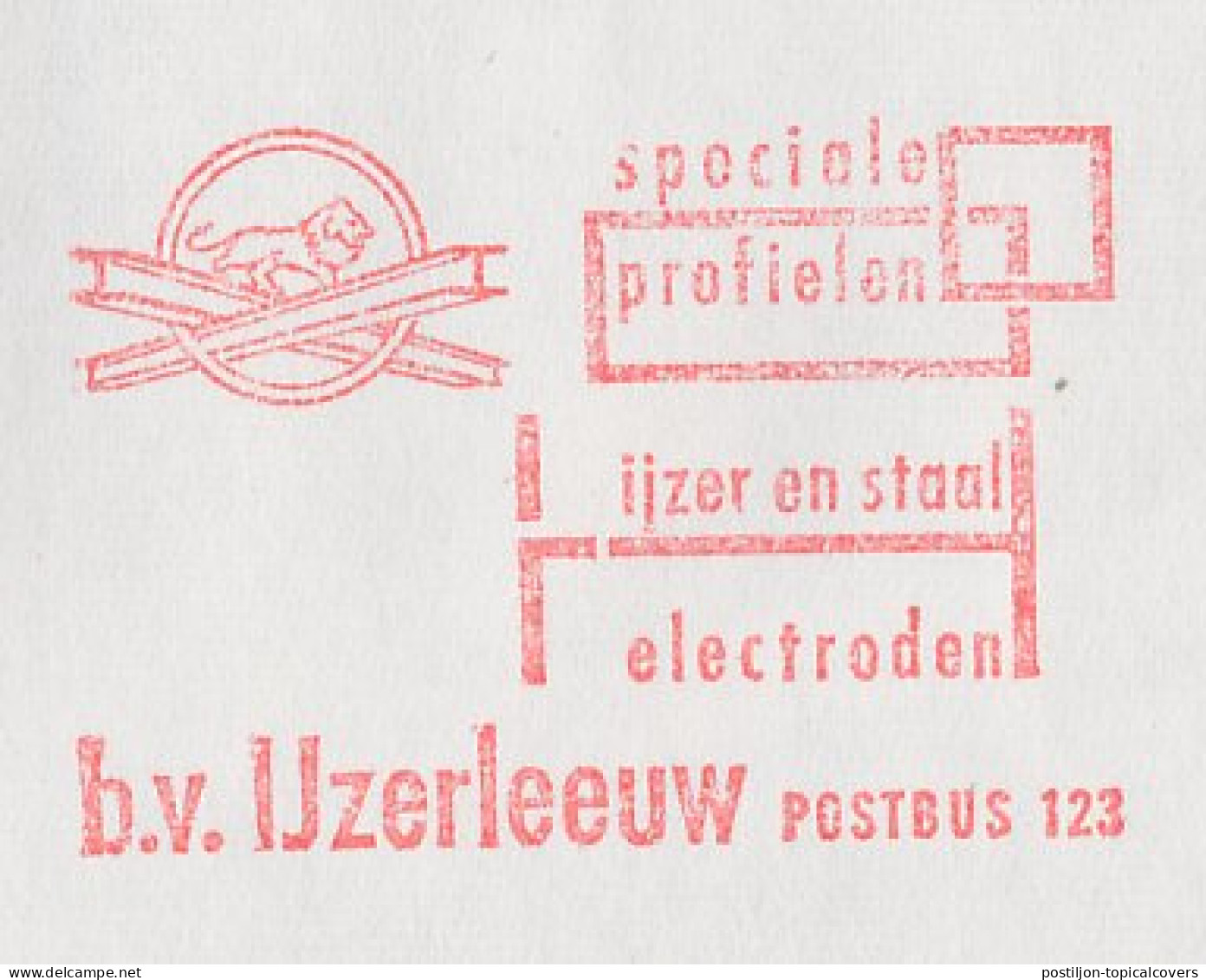 Meter Cover Netherlands 1986 Lion - Zwolle - Autres & Non Classés
