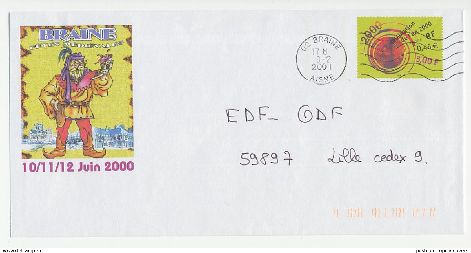 Postal Stationery / PAP France 2001 Medieval Festivals - Wine - Karnaval