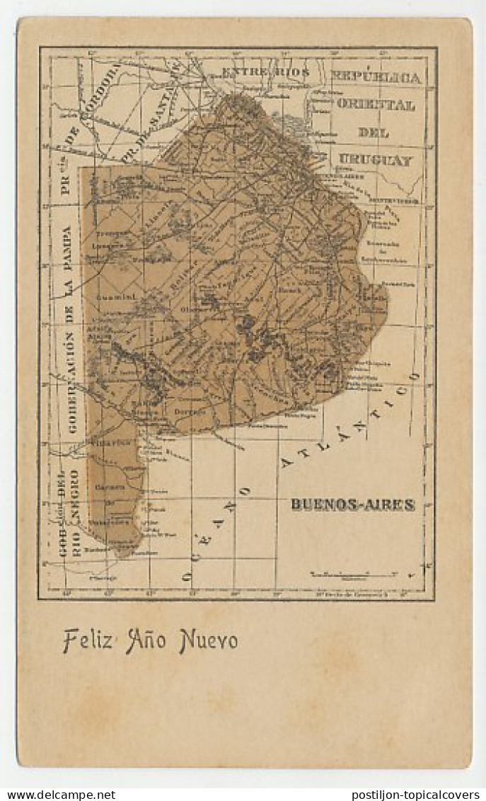 Postal Stationery Argentina Buenos Aires - Geographie