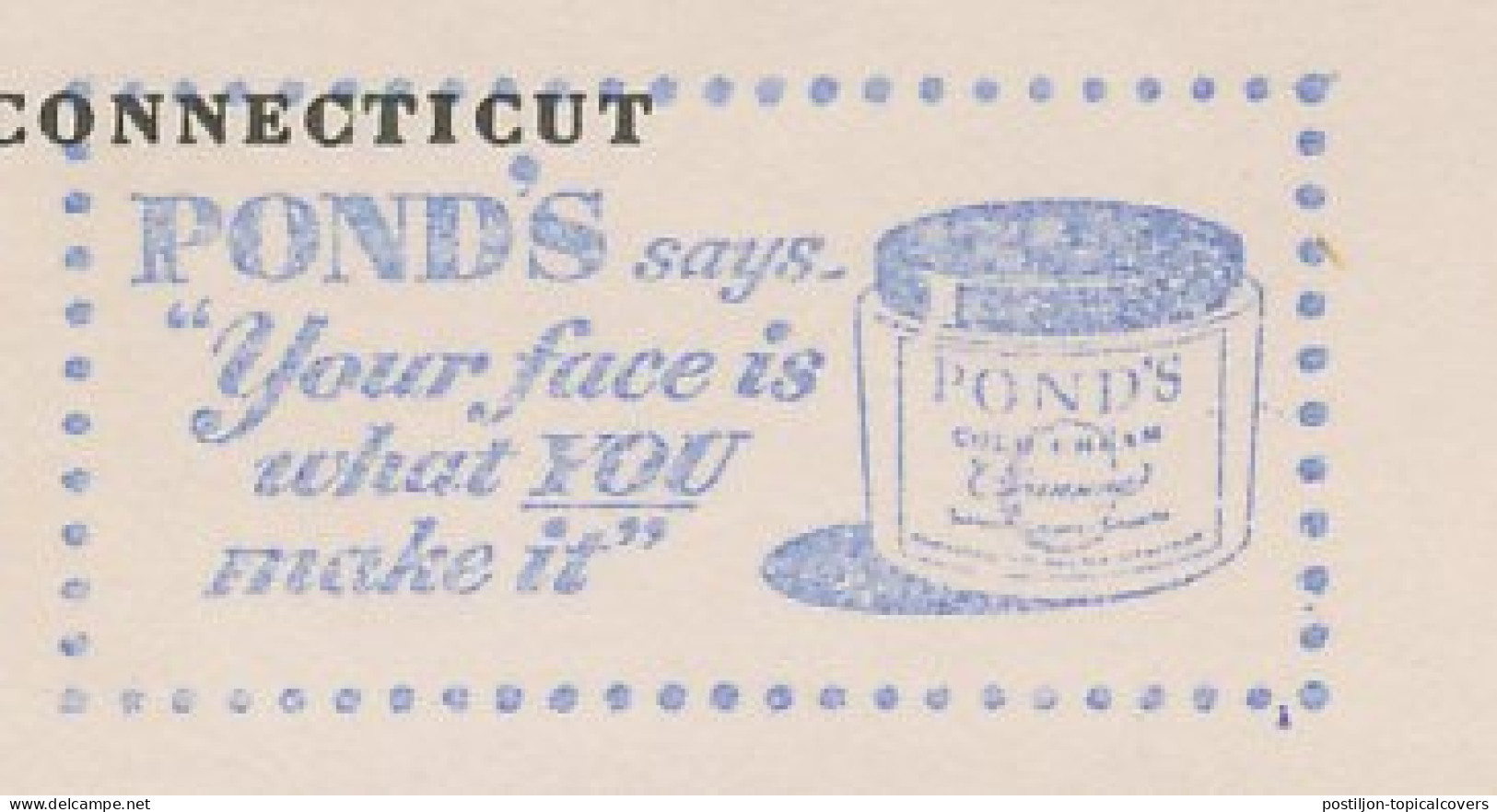 Meter Top Cut USA 1952 Cream - Pond S - Otros & Sin Clasificación
