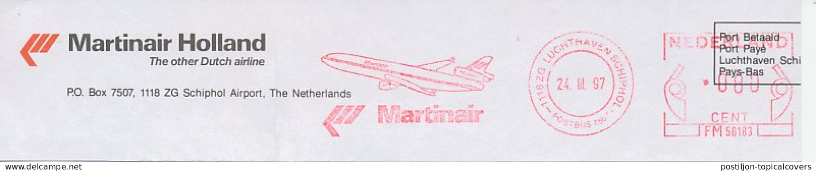 Meter Top Cut Netherlands 1997 Martinair - The Other Dutch Airlaine - Vliegtuigen