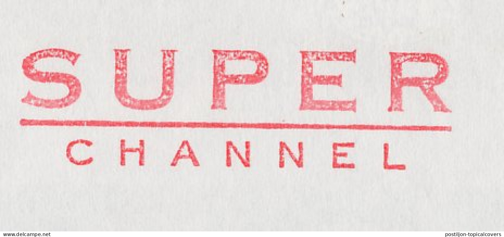 Meter Cover Netherlands 1990 Super Channel - Television - Unclassified