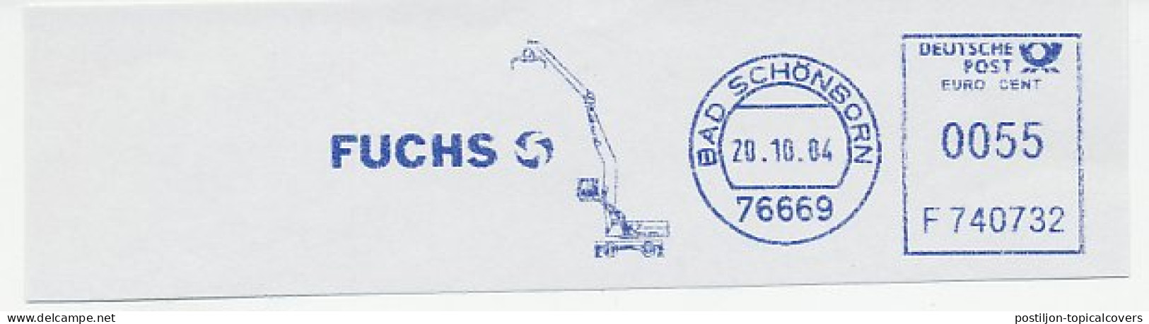 Meter Cut Germany 2004 Truck Crane - Sonstige & Ohne Zuordnung