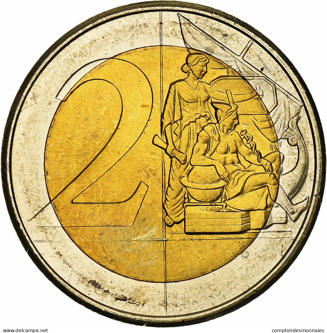 Gibraltar, 2 Euro, Fantasy Euro Patterns, Essai-Trial, BE, 2004, Bimétallique - Private Proofs / Unofficial