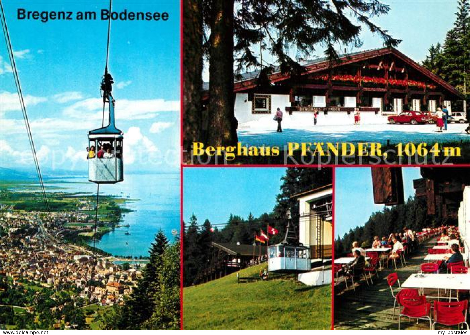 73219782 Bregenz Vorarlberg Bodensee Pfaenderbahn Berghaus Pfaender Terrasse Bre - Altri & Non Classificati