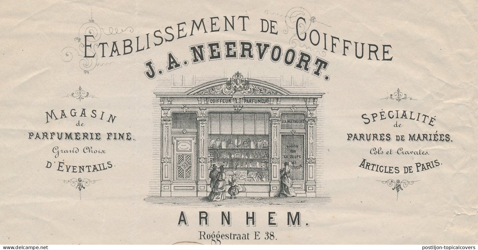 Nota Arnhem 1878 - Coiffure - Parfumerie - Nederland