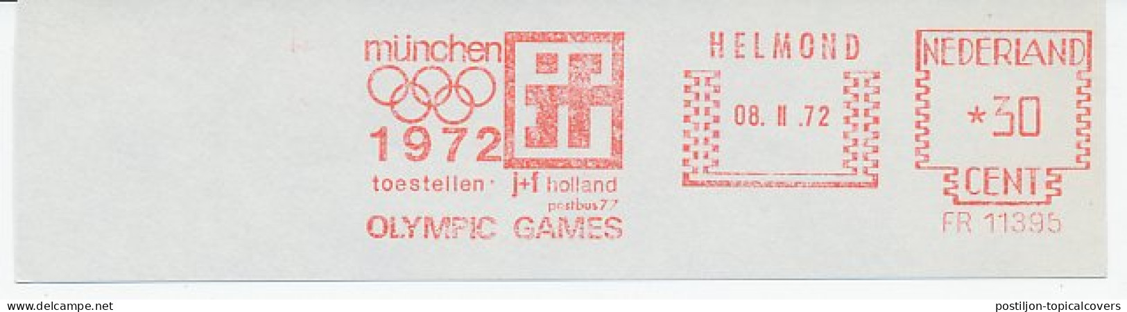 Meter Cut Netherlands 1972 Olympic Games Munchen 1972 - Andere & Zonder Classificatie