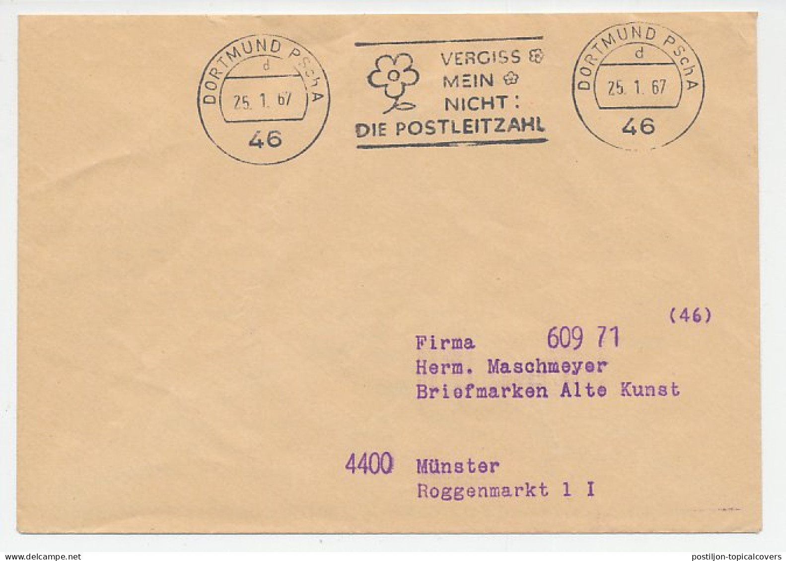 Postal Cheque Cover Germany 1967 Honey Sweets - Bee - Alimentation