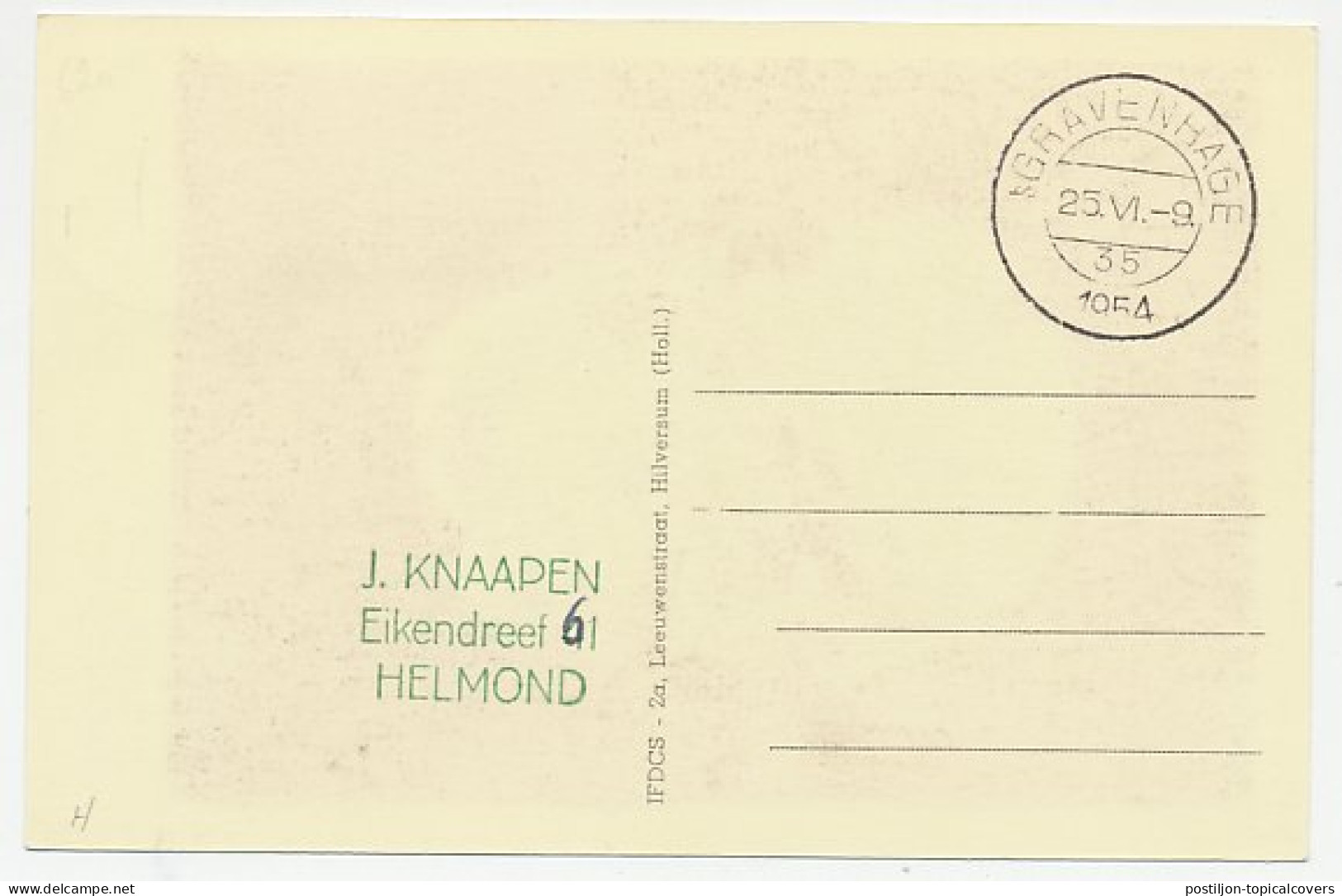Maximum Card Netherlands 1954 H.P.Berlage - Architect - Autres & Non Classés
