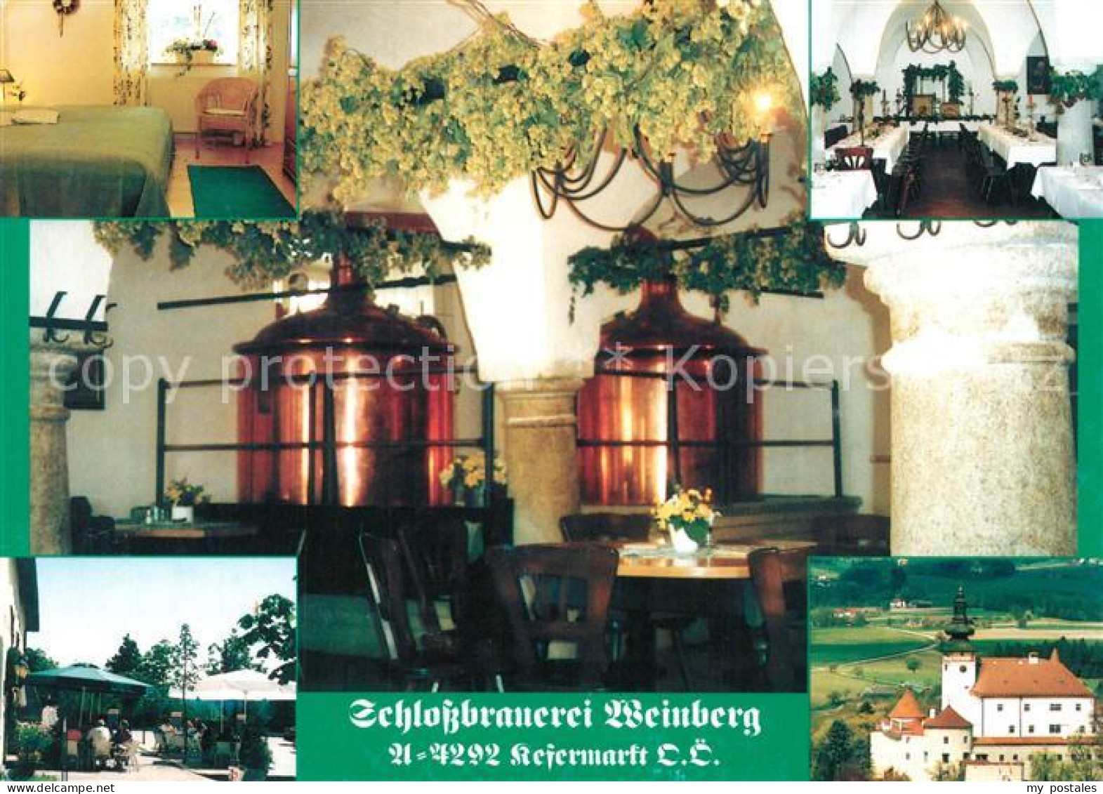 73219517 Kefermarkt Schlossbrauerei Weinberg Restaurant Terrasse Kirche Kefermar - Altri & Non Classificati