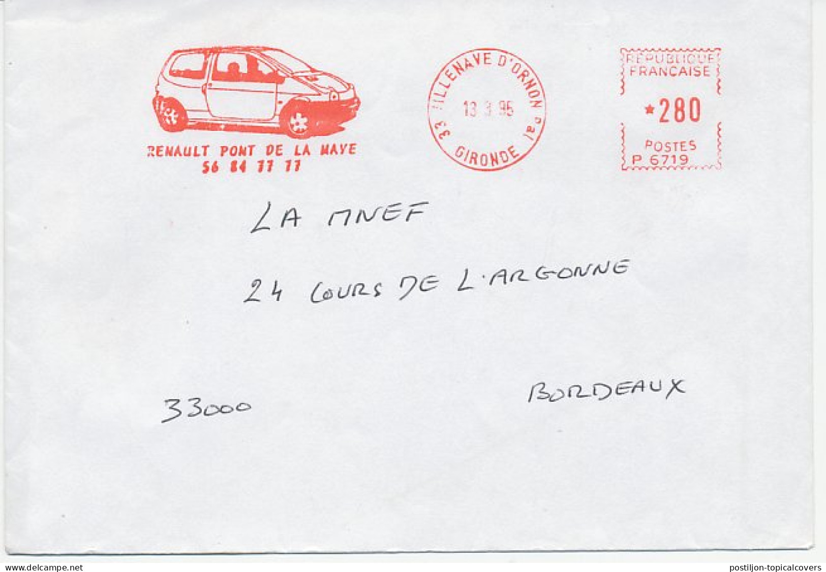 Meter Cover France 1995 Car - Renault - Autos