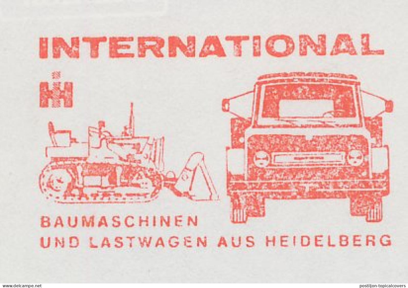 Meter Cut Germany 1969 Loader - Shovel - Truck - Altri & Non Classificati