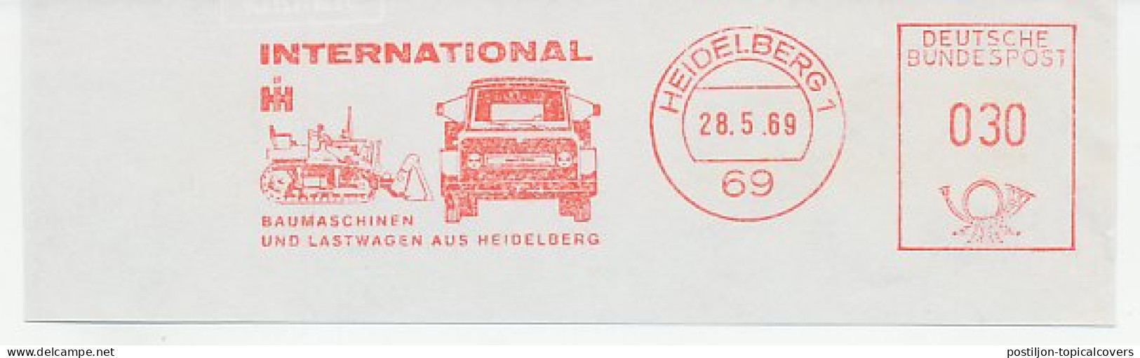 Meter Cut Germany 1969 Loader - Shovel - Truck - Sonstige & Ohne Zuordnung