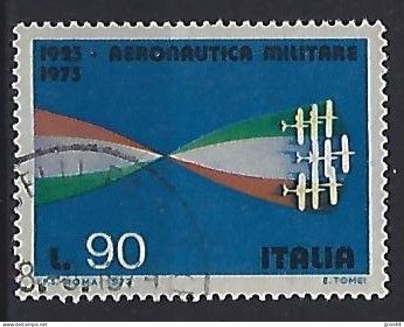 Italy 1973  50 Jahre Italienische Luftwaffe  (o) Mi.1397 - 1971-80: Usados
