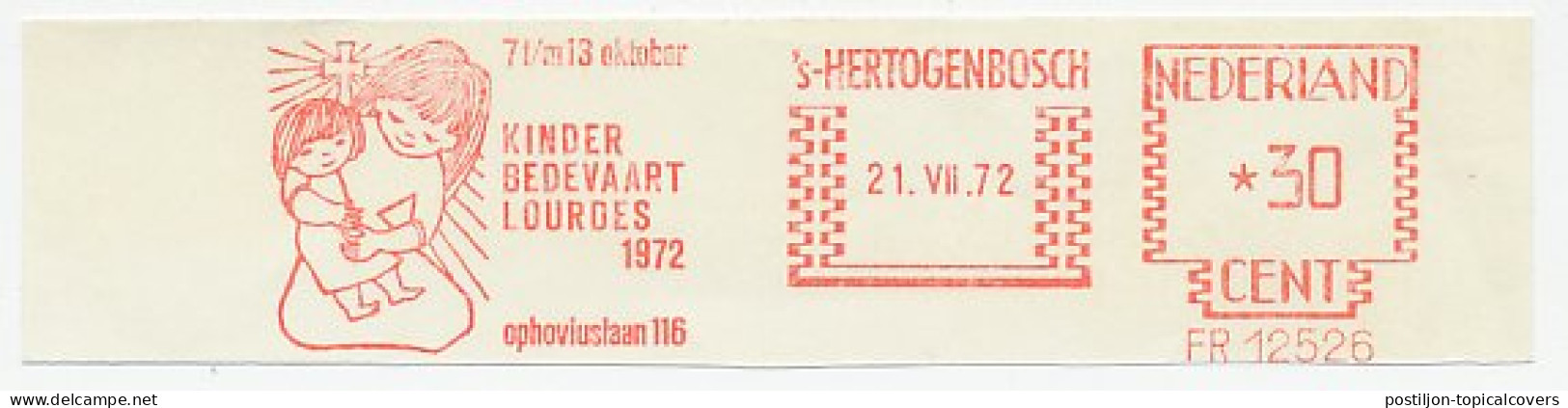 Meter Cut Netherlands 1972 Child Pilgrimage Lourdes  - Andere & Zonder Classificatie