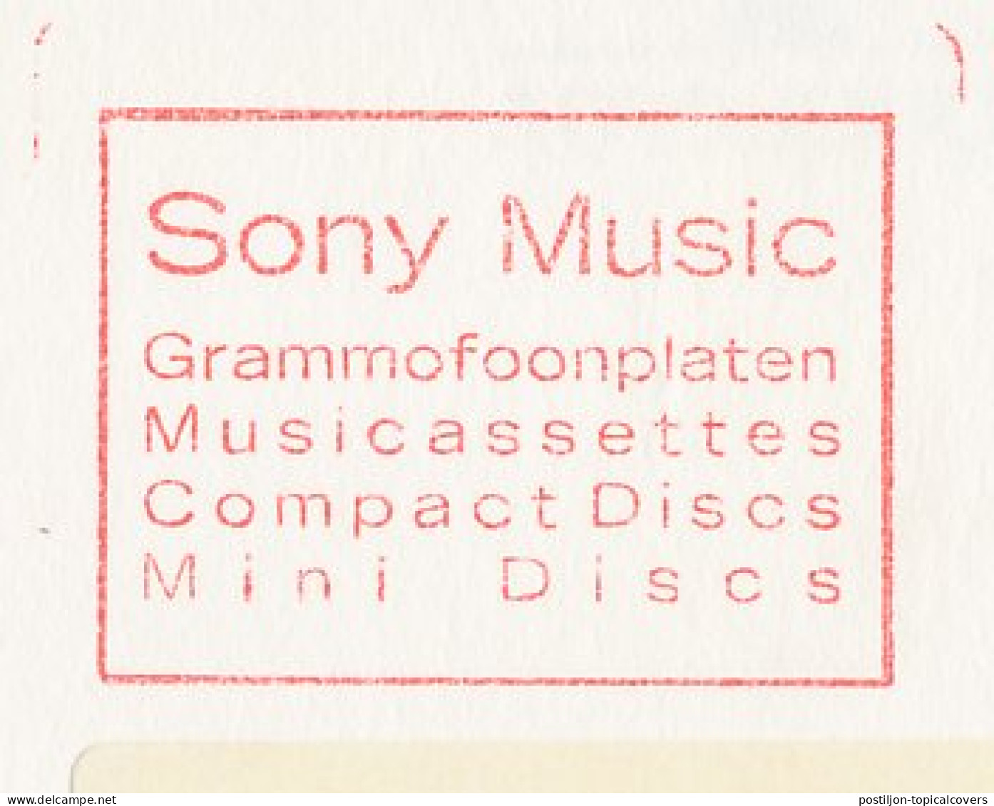 Meter Cover Netherlands 2002 Sony Music - Gramophone Records - CD - Music Cassette - Music