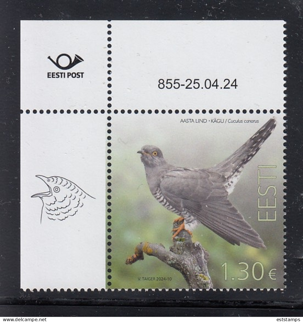 ESTONIA 2024- Bird Of The Year-the Common Cuckoo (25.04.24) - Estonia