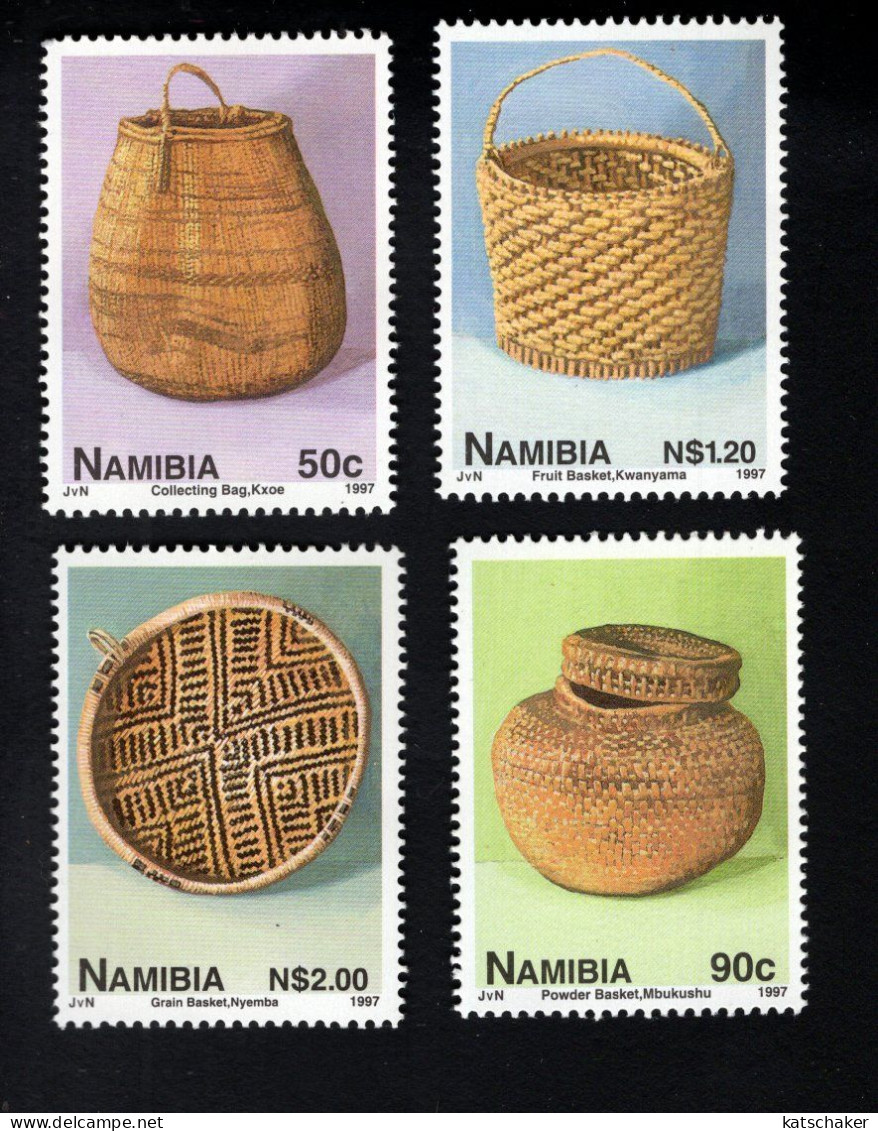 2025382466 1997 SCOTT 830 833 (XX) POSTFRIS MINT NEVER HINGED - BASKETS - Namibië (1990- ...)