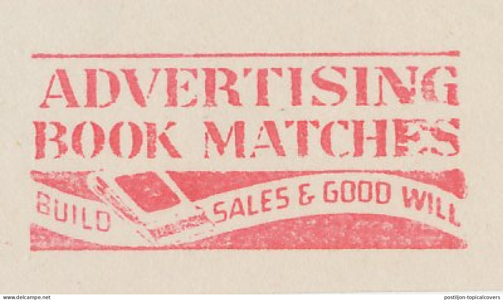 Meter Top Cut USA Book Matches - Advertising - Brandweer