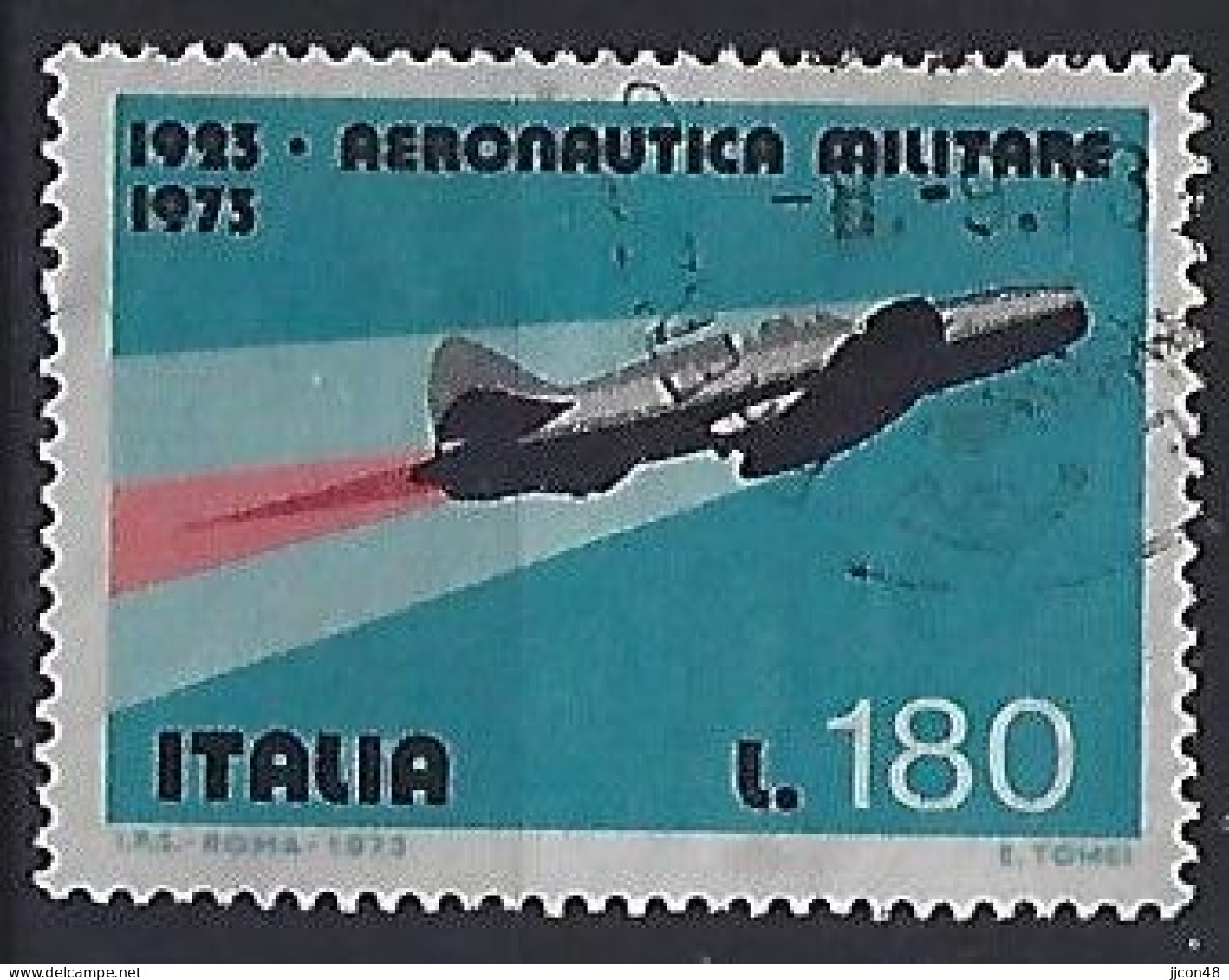 Italy 1973  50 Jahre Italienische Luftwaffe  (o) Mi.1398 - 1971-80: Afgestempeld