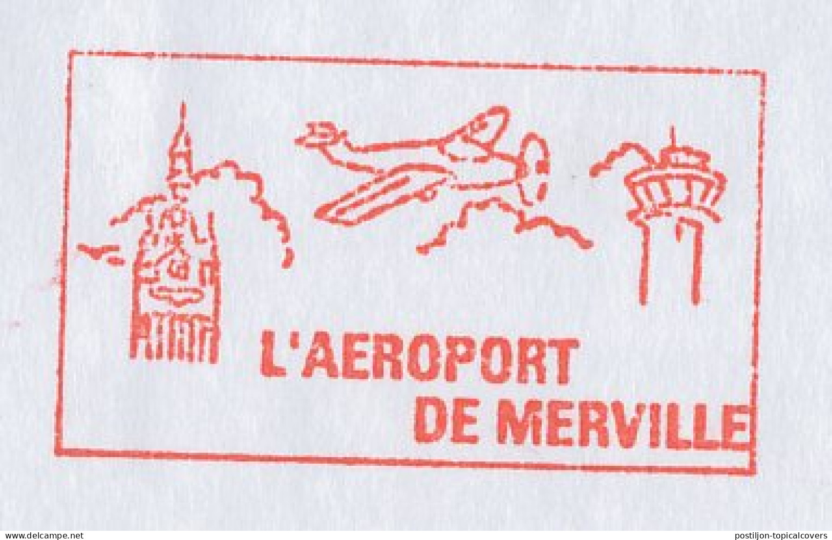 Meter Cover France 2002 Airport Merville - Airplanes