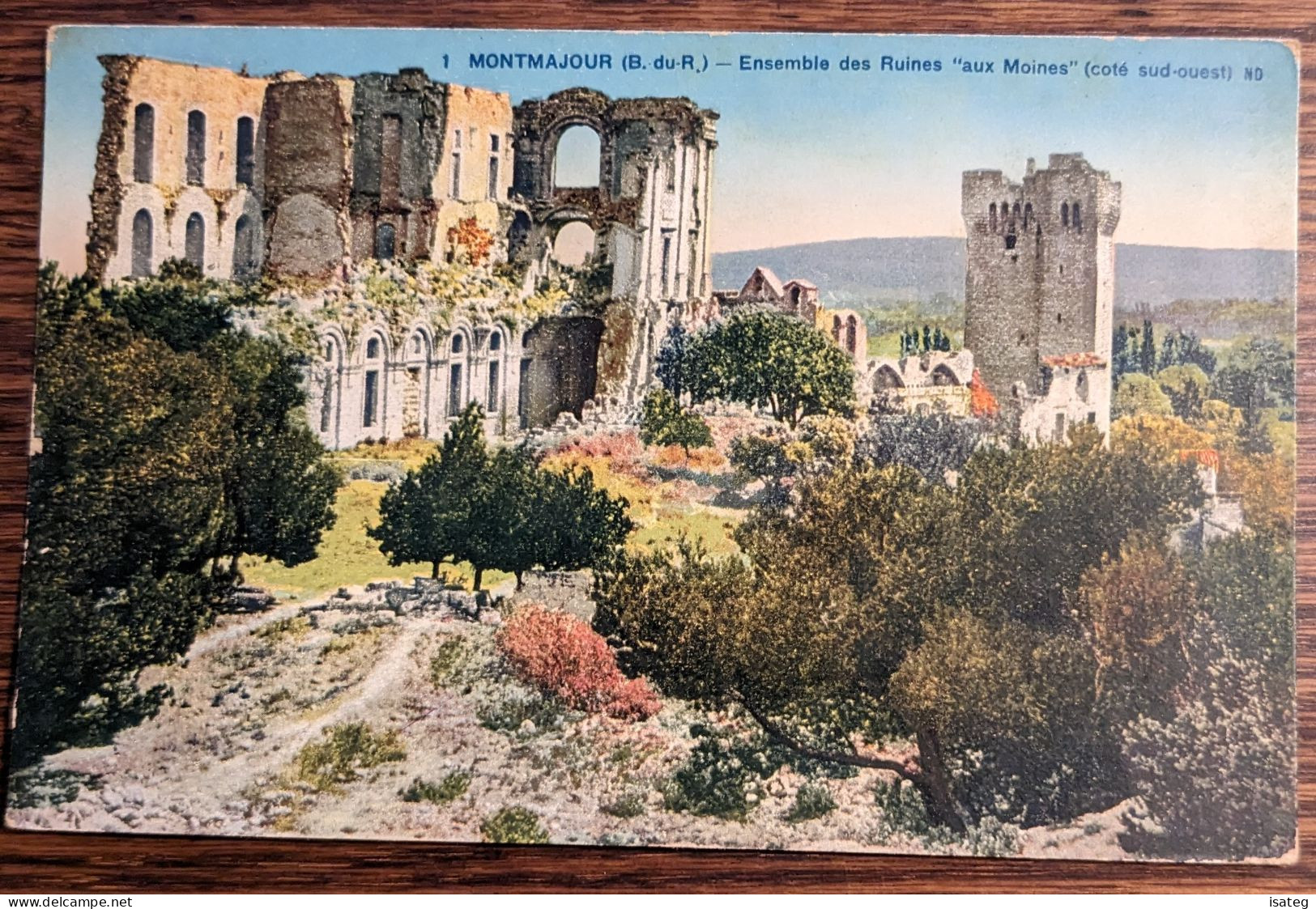 Carte Postale Ancienne Colorisée : Montmajour - Ensemble Des Ruines "Aux Moines" - Non Classés