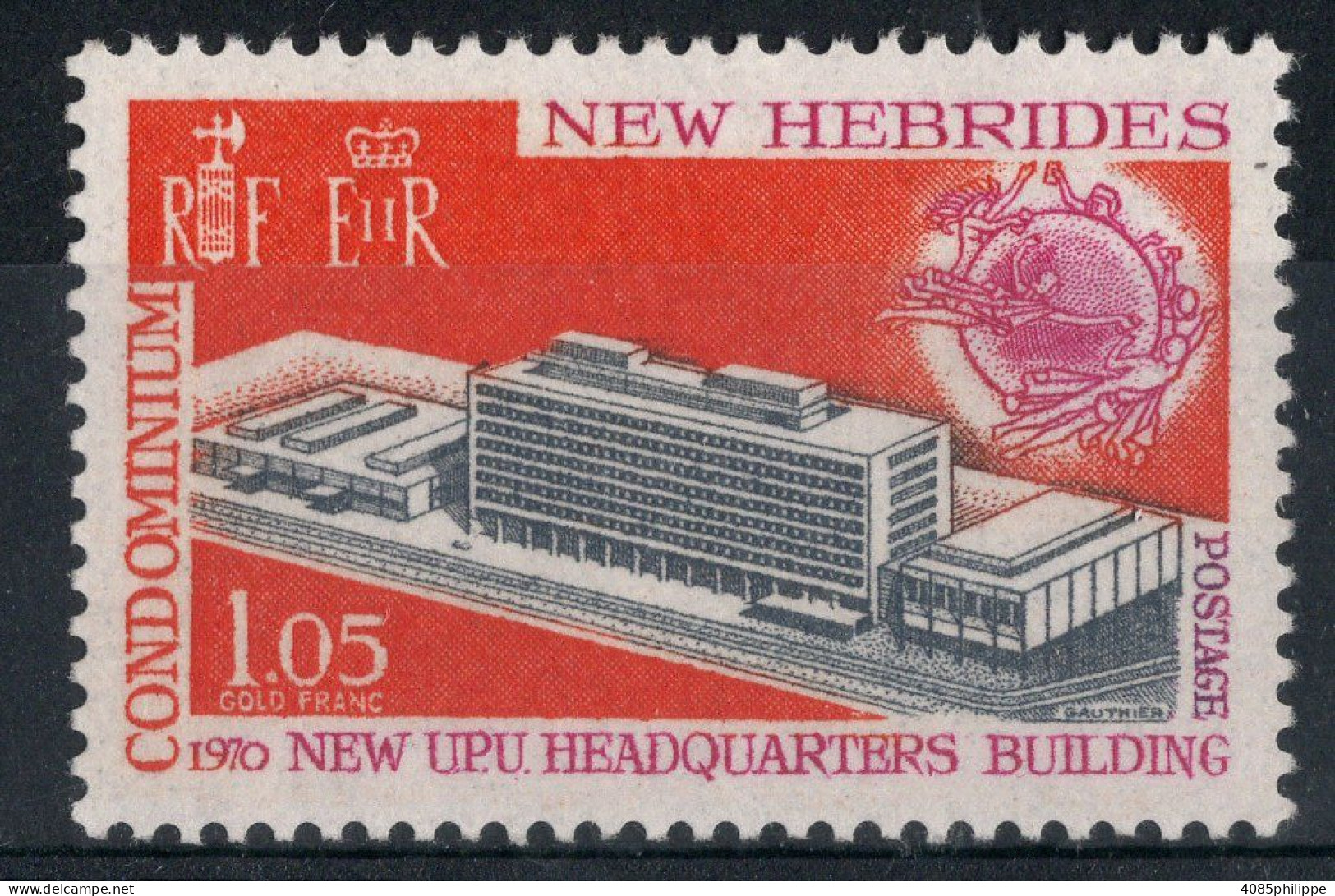 Nouvelles HEBRIDES Timbre-poste N° 293* Neuf Charnière TB Cote : 2€25 - Unused Stamps