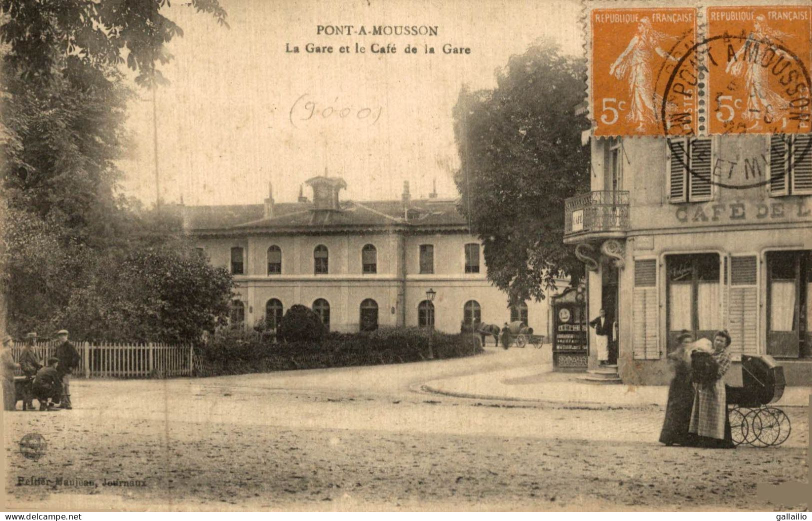 PONT A MOUSSON LA GARE ET LE CAFE DE LA GARE - Pont A Mousson