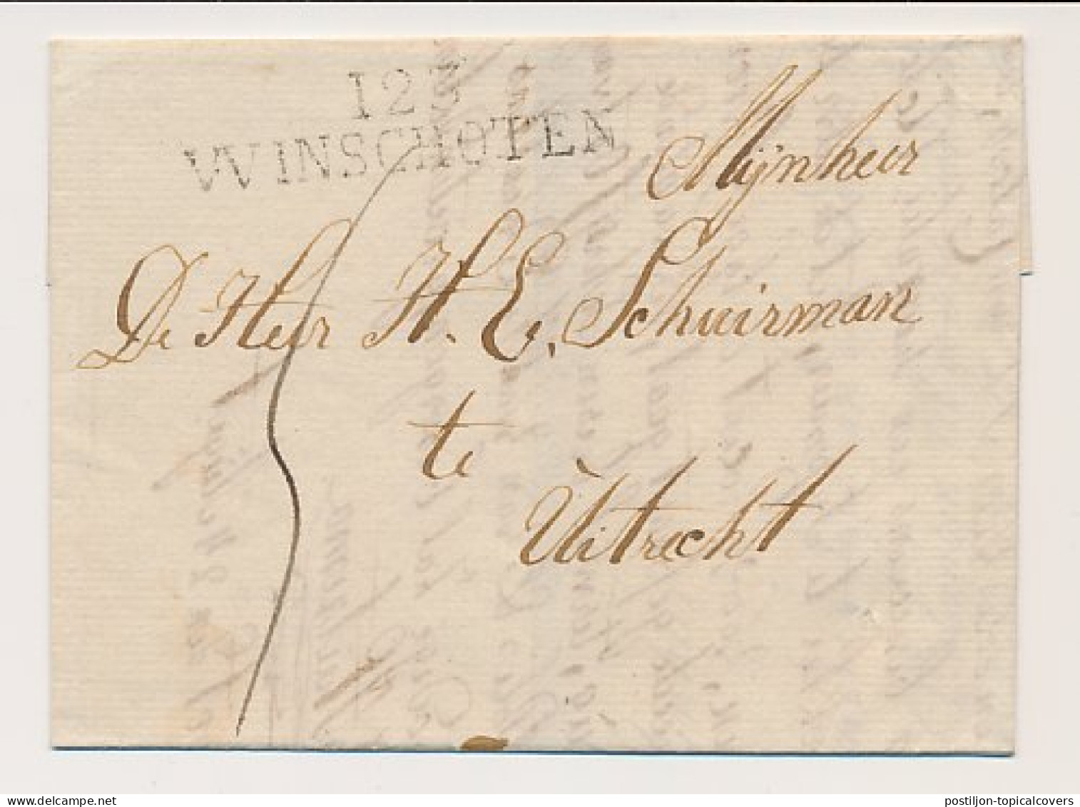 123 WINSCHOTEN - Utrecht 1811/1812 - ...-1852 Prephilately