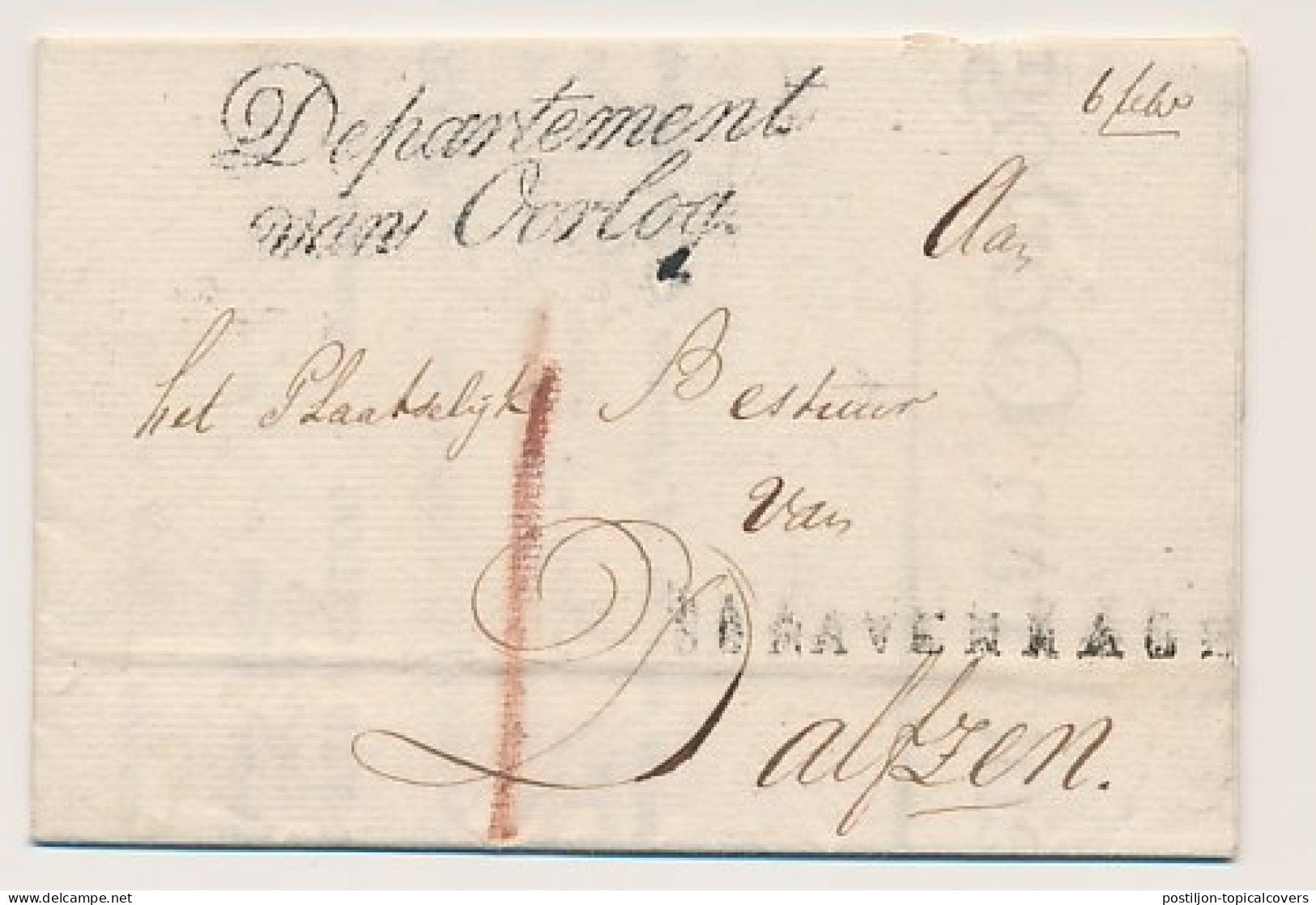 S GRAVENHAGE - Dalfsen 1815 - ...-1852 Vorläufer