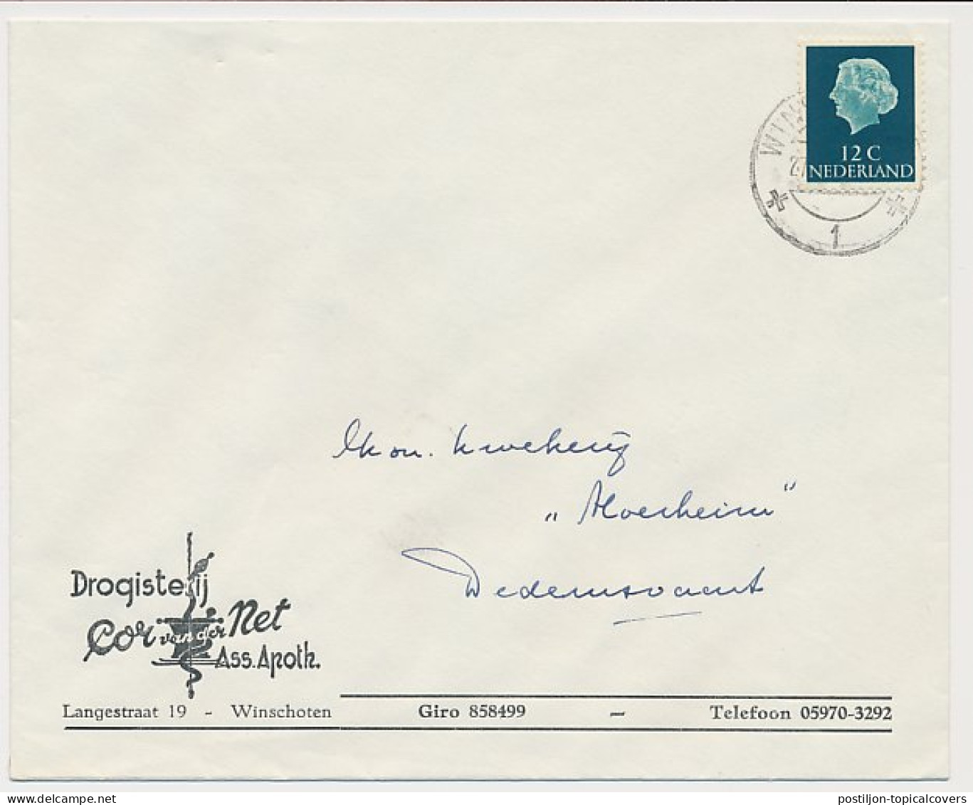Firma Envelop Winschoten 1961 - Drogisterij - Sin Clasificación