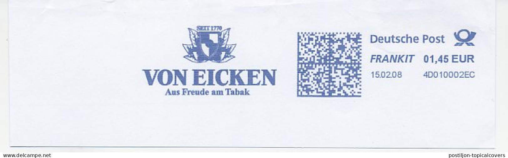 Meter Cut Germany 2008 Tobacco Leaf - Von Eicken - Tabak